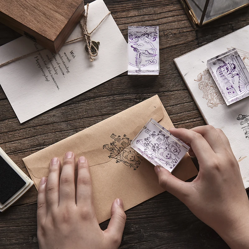 Ретро Маленький принц акриловая печать деревянные резиновые штампы для stationery канцелярские ручной работы карточка самодельная печать фотоальбом ремесло