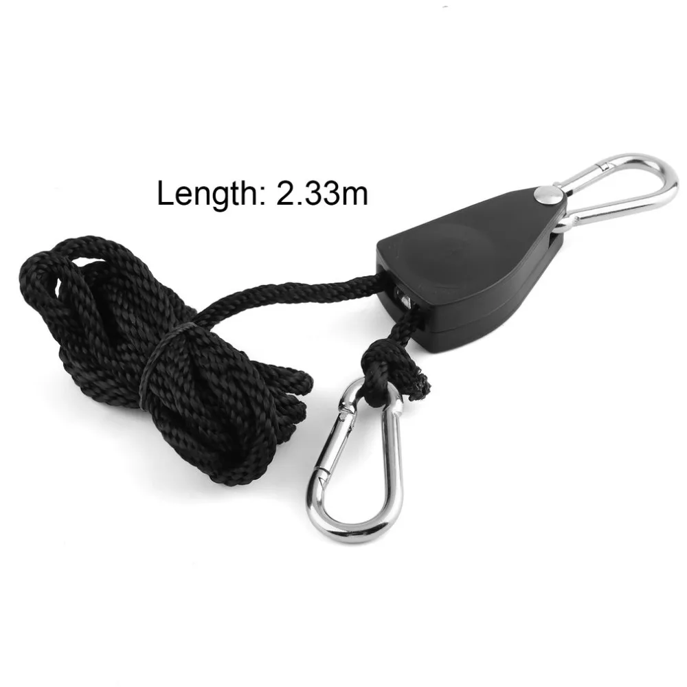 1/4 Grow Light Rope Ratchet Lights Lifters Reflector Hangers YOYO for Reflector Hood Aquarium LED Plant Grow Tent Dropshipping