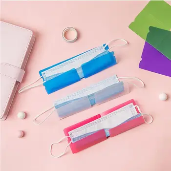 

15PCS Portable Temporary Mask Holder Mouth Mask Bag Clips Foldable Mask Storage Clip For Ourdoor Daily Use (Random Color)