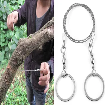 

Field Survival Stainless Wire Saw Saw Cutter Outdoor Emergency Fretsaw Camping Hunting Practical Emergency Survival Gear Tools