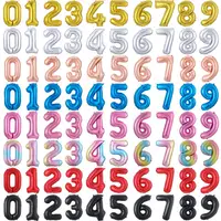 30 inch number balloon 1 2 3 4 5 6 7 8 Number Digit Helium foil Ballons Baby Shower Birthday Party Wedding Decor Balls Supplies