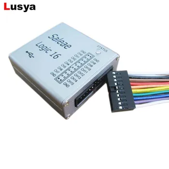 

Saleae USB saleae16 logic analyzer 100M SCK/HCK output SALEAE LOGIC16 with Metal Case Support official software T1578