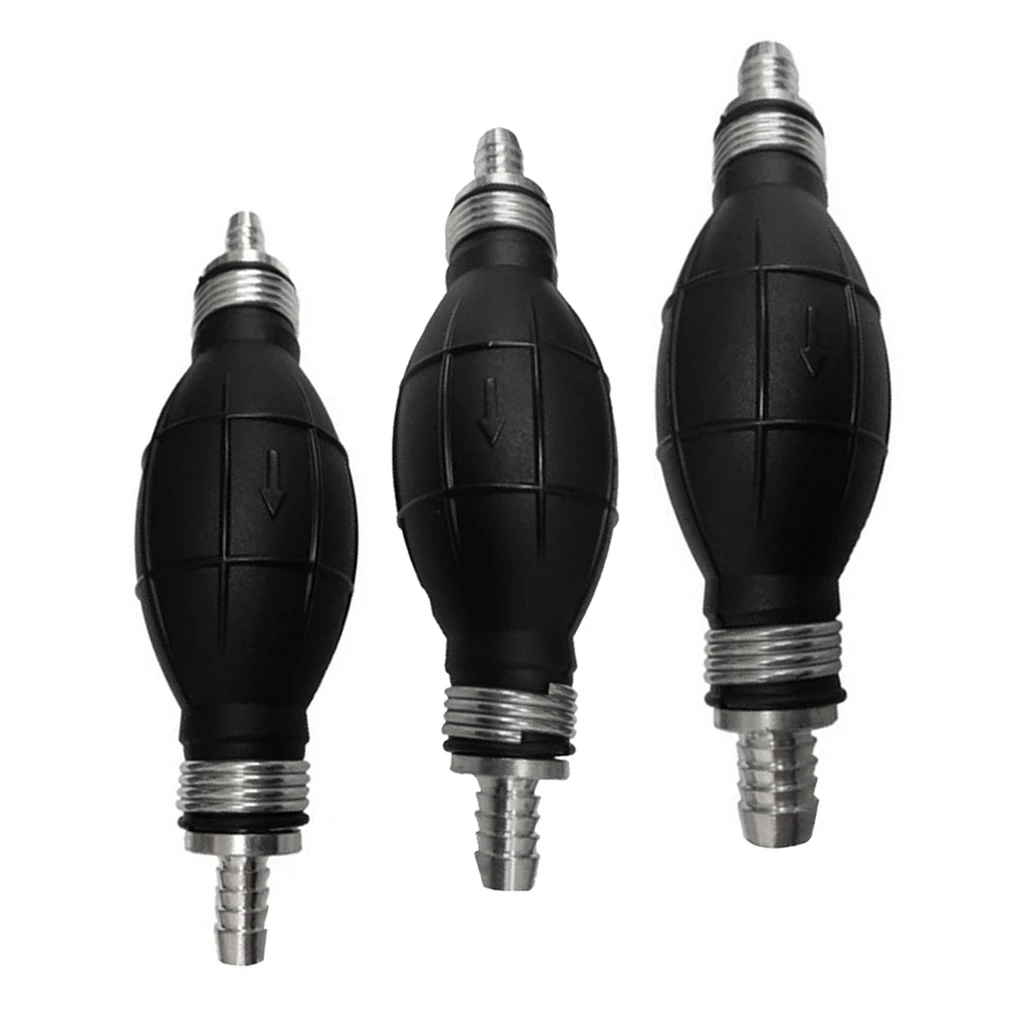 3 Sizes Straight Fuel Line Pump Handprimer Pear Boat Gasoline Inline Rubber