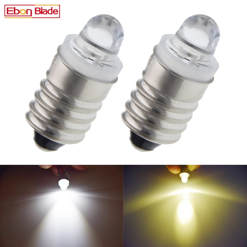 Ampoule LED blanche MinMobscrew, lampe de rechange, torche de vélo, mini  lampe de travail bricolage, E10, 3V, 6V, 12V, 24V, 2835, 4 pièces -  AliExpress