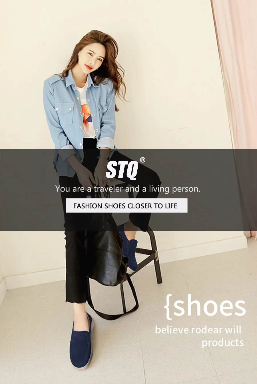 STQ/; осенние кроссовки на платформе; замшевые кожаные лоферы без застежки; женские повседневные кроссовки на плоской подошве; 3216