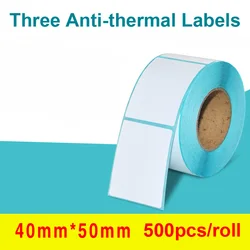 Hot Sale 500pcs/Roll Adhesive Thermal Label Sticker Paper Supermarket Price Blank Label Direct Print Waterproof Print Supplies