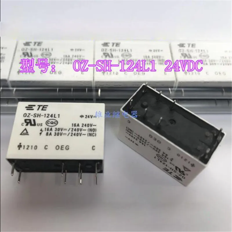 24V Реле OZ-SH-124L1 OZ SH 124L1 OZ SH 124L1 24VDC 16A 8PIN