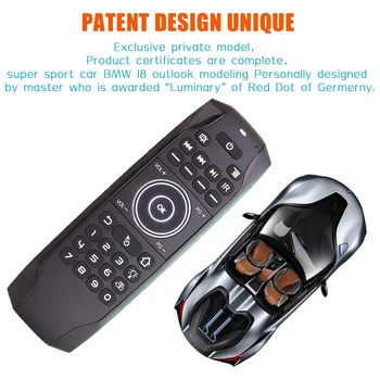 

Air Mouse, Air Remote Mouse with Backlit, 2.4G Wireless Kodi Remote Control, Mini Wireless Keyboard, Russian keyboard,for Tv Box