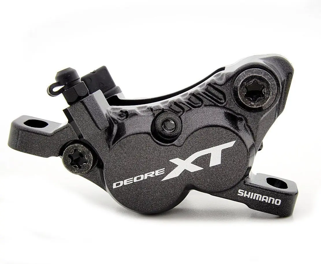 BR-M8020 Shimano Deore XT BR-M8020 велосипед 4-диск поршня тормозной суппорт гидравлические дисковые тормоза с H01A смолы - Цвет: BR-M8020