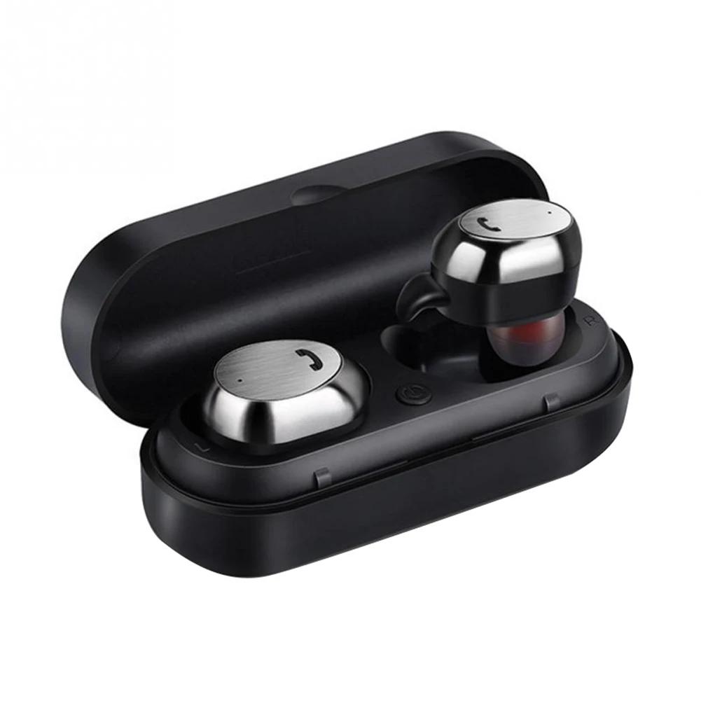 M9 TWS Mini Handsfree 4,0 Bluetooth наушники Беспроводные спортивные наушники-вкладыши стерео двойные наушники Handsfree AI контроль - Цвет: Черный
