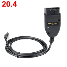 Vag com 20.4.2 carro obd2 ferramenta de diagnóstico vagcom 20.4.1 para vag frança e russo suporte hex pode interface usb