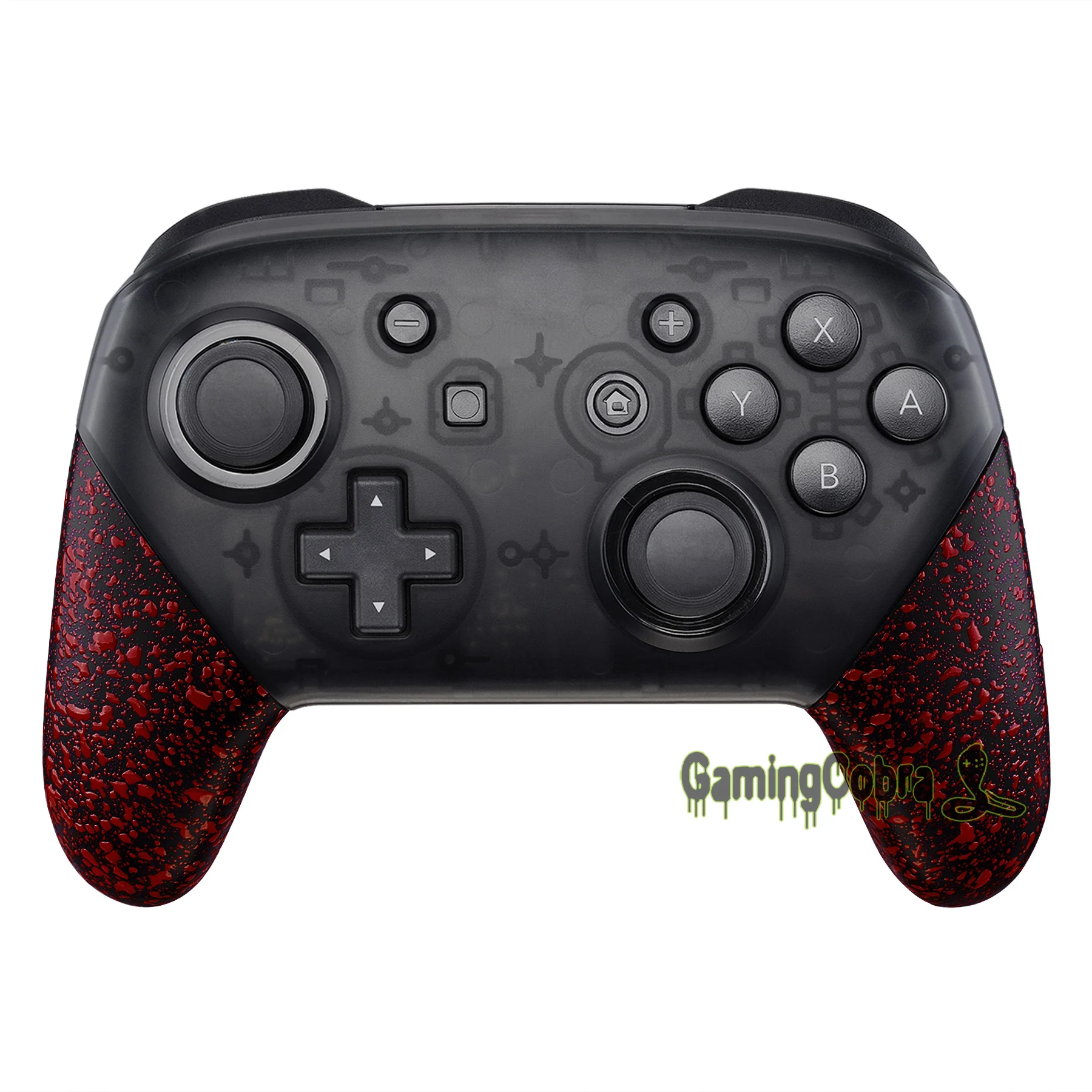 

Textured Red Replacement Handle Grips Shell for Nintendo Switch Pro Controller