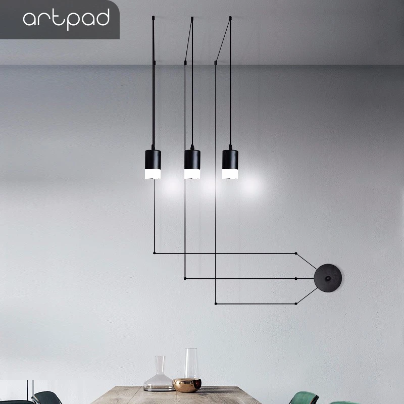 Lámpara colgante pared con Cable largo, luces de suspensión con enchufe comedor, de estar, restaurante, diseño Simple y moderno|Luces colgantes| AliExpress