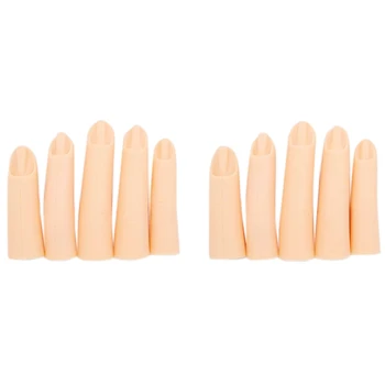 

10Pcs of Finger Models for Nail Instructor Training Finger Manicure Salon Tools
