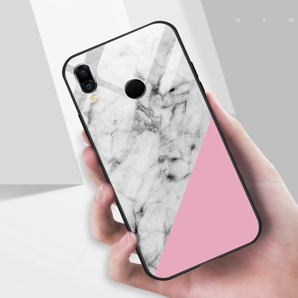 Для huawei P20 Lite Pro Plus Роскошный чехол из закаленного стекла для huawei P20lite/Nove3e TPU модный противоударный жесткий защитный чехол