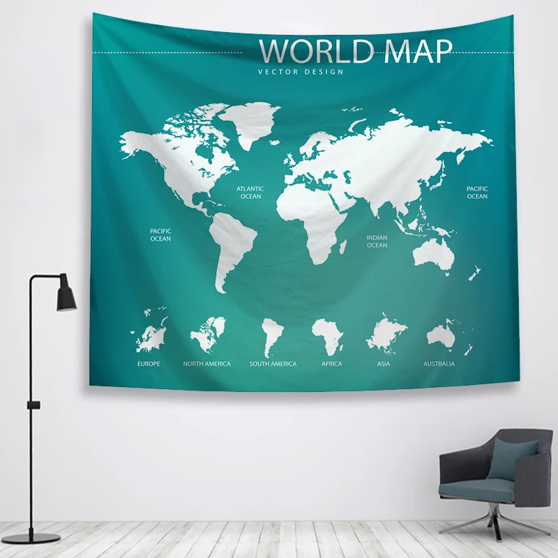 Карта стены Ttapestry висячие украшения богемный пляжный коврик фермерский дом Декор общежития МАНДАЛА ГОБЕЛЕН колдовство хиппи