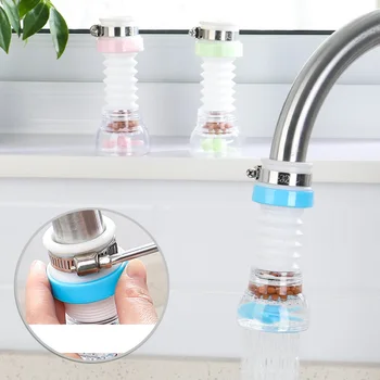 

1pcs Kitchen Faucet Splash Head Plastic Bathroom Shower Faucet Filter Retractable Faucet Extender