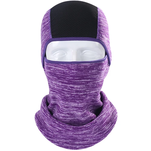 Light Purple Флисовая теплая Балаклава для холодной погоды, маска на все лицо, маска для страйкбола ниндзя, головной убор, защита для лица, головной убор, шапочки, шлем унисекс - Цвет: Light Purple