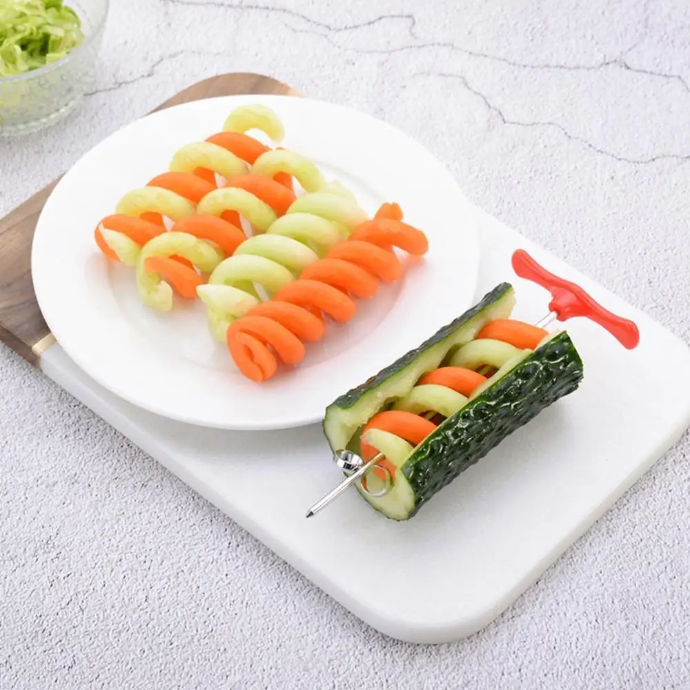 Спиральный нож для овощей салат из картофеля моркови огурца легкий спиральный
