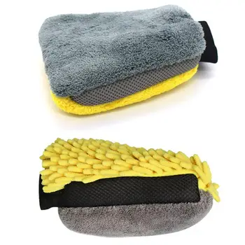 

Car Wash Glove Soft Anti-Scratch Car Wash Glove Thick Cleaning Glove Multifunction Color Detail Brush