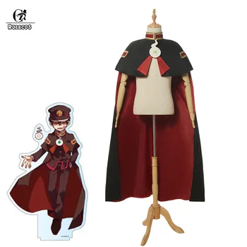 

ROLECOS Toilet-bound Hanako-kun Cosplay Costume Hanako-kun Cosplay Cloak Jibaku Shounen Hanako-kun Men Costume Cape