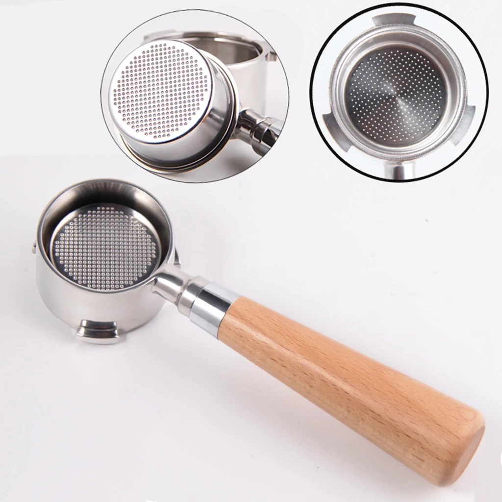 51mm Coffee Bottomless Portafilter for Delong Coffee Machine w/ Filter Basket