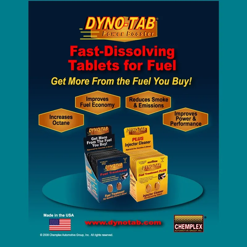 Dyno Tab очиститель топливного инжектора бензина и дизельного топлива очистка