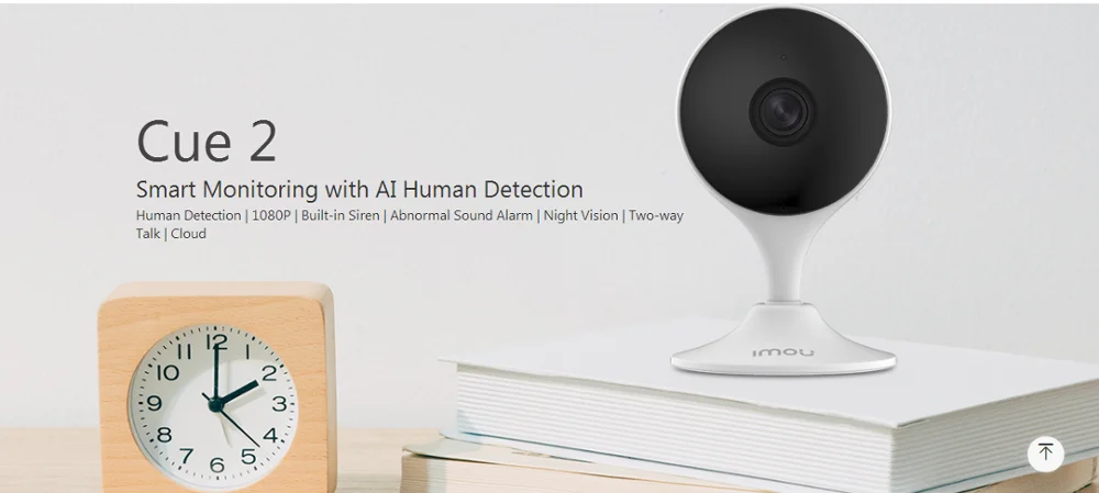 Dahua Imou Cue 2 Беспроводная Wifi камера, умный мониторинг AI, обнаружение человека, встроенная сирена, двусторонняя связь, ночное видение, камера безопасности