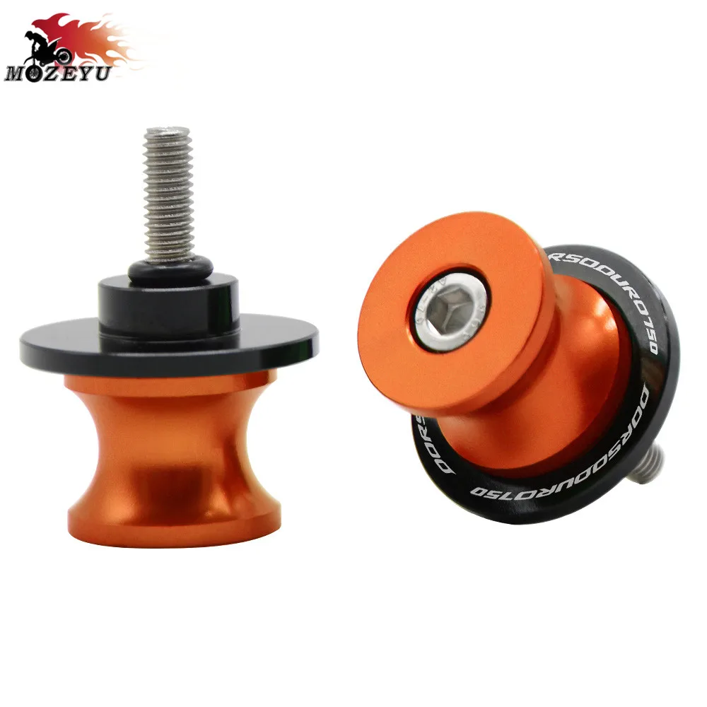 orange 6mm Аксессуары для мотоциклов CNC алюминий 6 мм маятник Катушки слайдер подставки винт для Aprilia Dorsoduro 750 2009 2011 - Цвет: orange 6mm