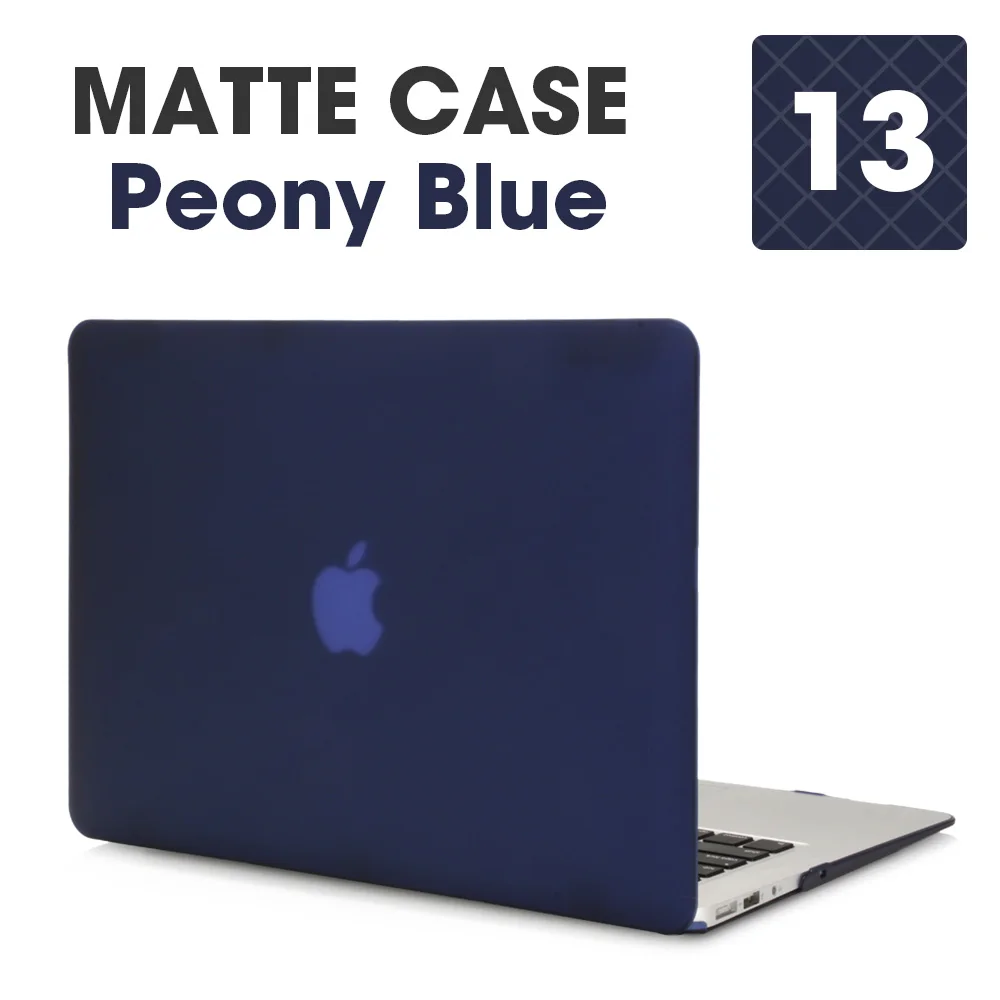 Чехол для ноутбука Apple Macbook Mac book Air Pro retina, новинка, сенсорная панель 11, 12, 13, 15 дюймов, Жесткий Чехол для ноутбука, чехол 13,3, чехол - Цвет: Matte Peony Blue