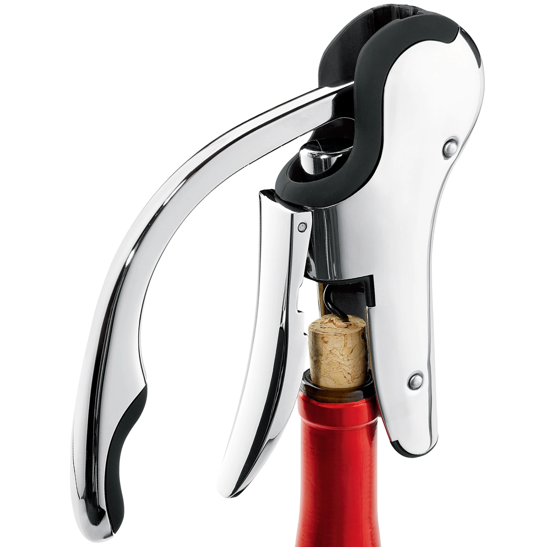 Wine Opener Bottle Set Stainless Steel Vertical Lever Corkscrew 今季も再入荷