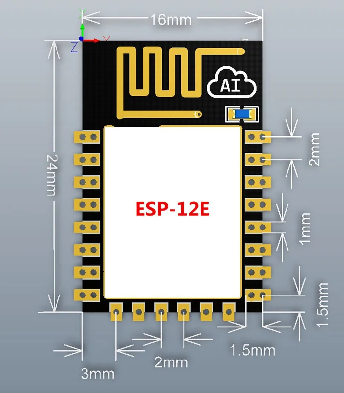 TZT новая версия ESP-12F ESP-12E ESP8266 удаленный Серийный порт wifi беспроводной модуль