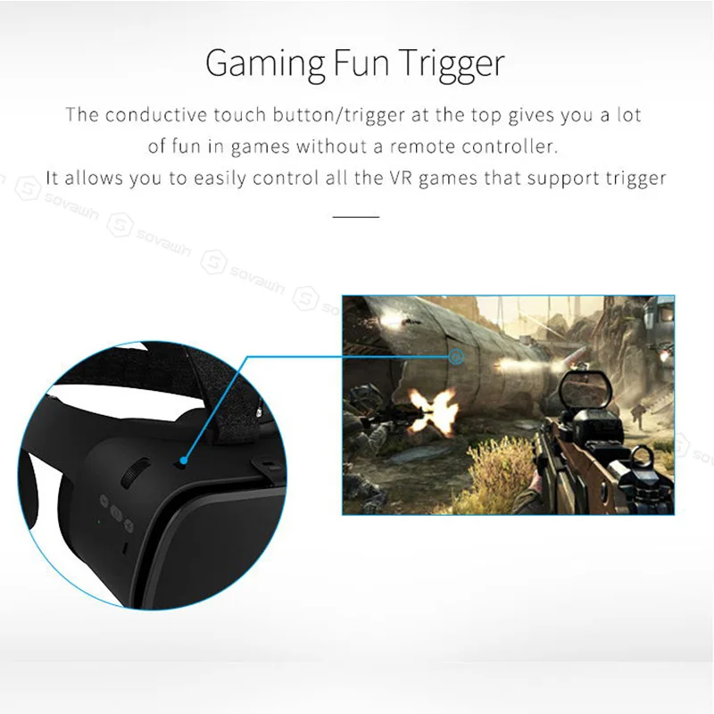 BOBOVR Z5 обновление BOBO VR Z6 3D очки Виртуальная реальность бинокулярный стерео Bluetooth VR гарнитура шлем для iPhone Android