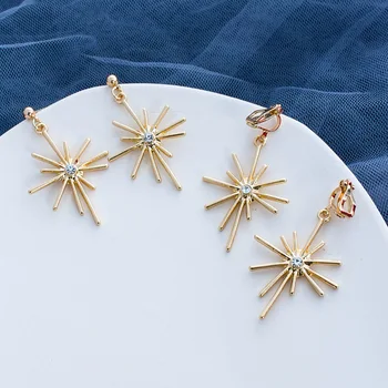 

SOURCE Factory 925 Silver Ornament Fireworks Design Ear Stud Japanese Korean Fashion Cool Ear Clip a Generation of Fat