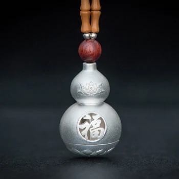

Mandala Maha pratisara Shurangama mantra Scripture S925 Silver Pendant Necklace gourd amulet Projection stone men and women