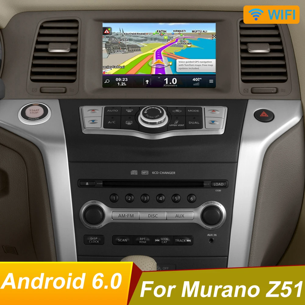 Android 9.0 Car Dvd Player For NISSAN Murano Z51 2009 2010 2011 2012 2013 2014 GPS Navigation Stereo BT AUX