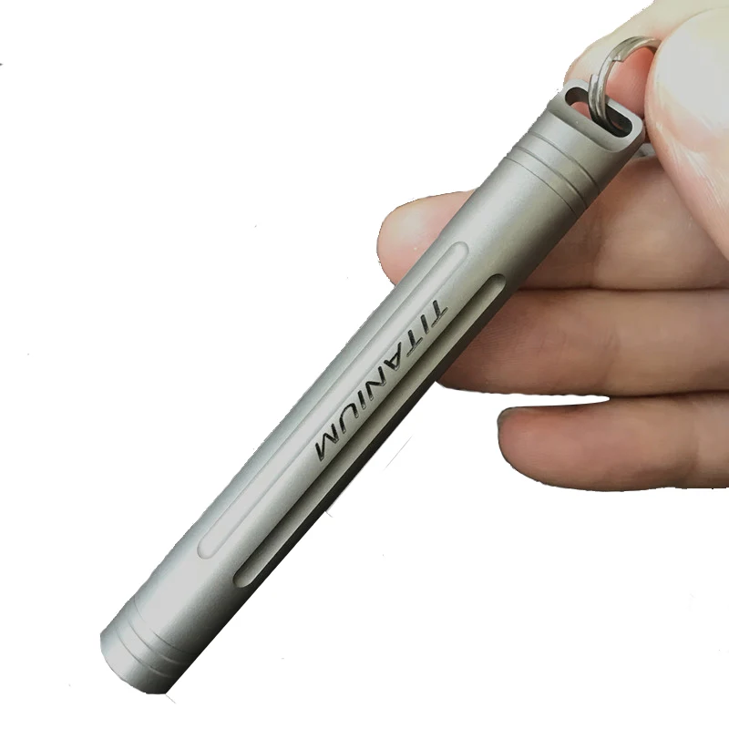 Titanium Toothpick Holder Portable Sealed Tank Waterproof Small Bottles Containers Creative EDC