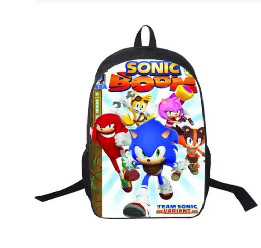 Picture color 16 дюймов школьные сумки moive Sonic рюкзак boom для студентов школьная сумка для девочек мальчиков рюкзак mochilas индивидуальный заказ - Цвет: Picture color