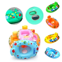 Надувной плавательный круг Детский круг аксессуары для плавания надувной круг для купания безопасное сиденье лодка игрушки милый лимон поплавок