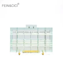 Прозрачный акриловый клатч, кошелек, женская прозрачная пластиковая коробка, сумка, Дубай, для девушек, винтажная, роскошная, вечерняя, свадебная, вечерняя сумочка, летняя сумка