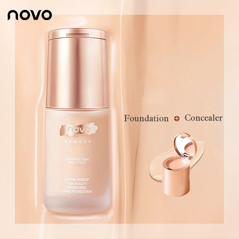 Creme de Beleza Brilhante à Prova Nutritivo Suave Líquido Corretivo Fundação 2in1 Cobertura Completa Controle Óleo Rosto Dwaterproof Água Maquiagem Duradoura 10 Cheap Base p rosto