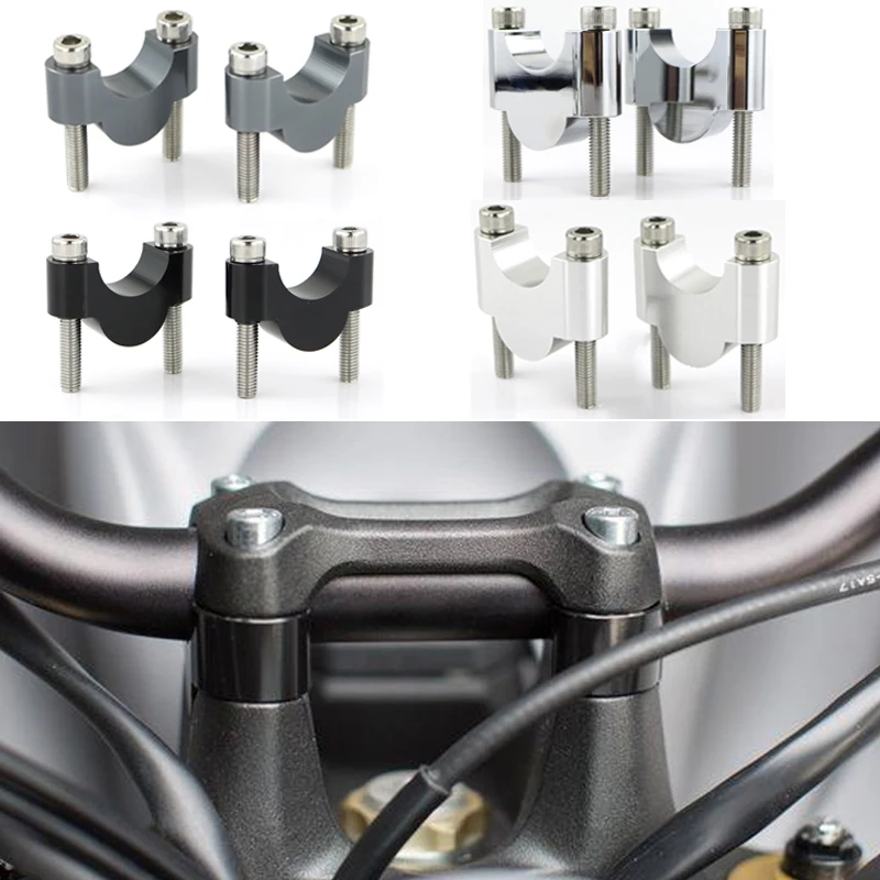 

For Yamaha FZ1 FZ6 FZ16 FZ8 Fazer MT-25 MT-03 XJR 400 TDM 900 FZ6R 22mm 7/8" Motorcycle Fat Bar Riser Mount Handlebar Risers