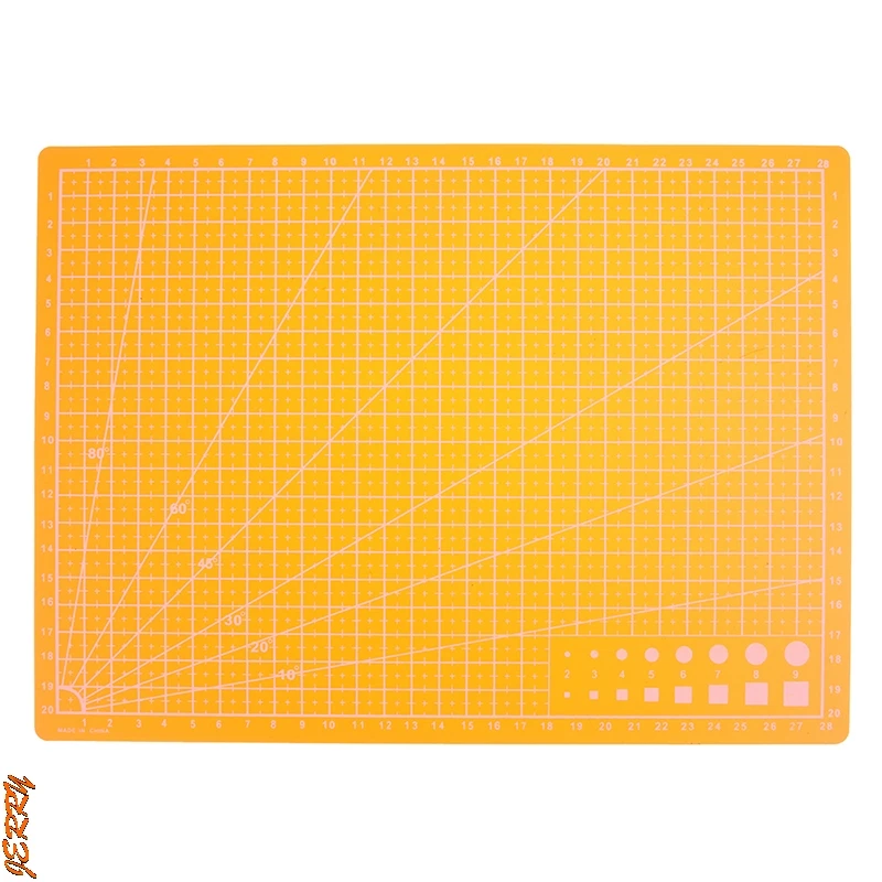 Tapete de corte de doble cara A4, herramienta de retales duradera, tabla de corte manual, suministros escolares oscuros de 22x30cm, gran oferta 2021
