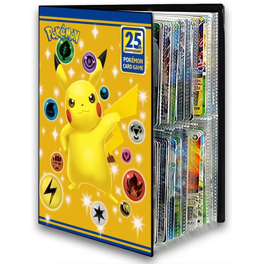 25Th Pokemon New 240Pcs Holder Album Toys Collections Pokemon Cards Album  Book Top Loaded List Toys Gift for Children|Card Games| - AliExpress