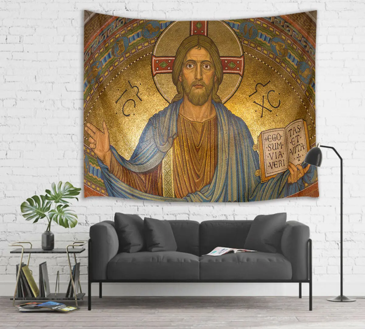 Jesus And The Bible Tapestry Wall Hanging For Bedroom Livingroom Dorm Decor | Дом и сад