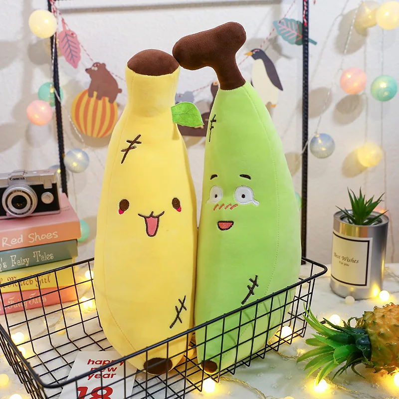 

50/ 70CM creative soft banana pillow plush toy simulation fruit pillow cushion birthday gift new children's toys