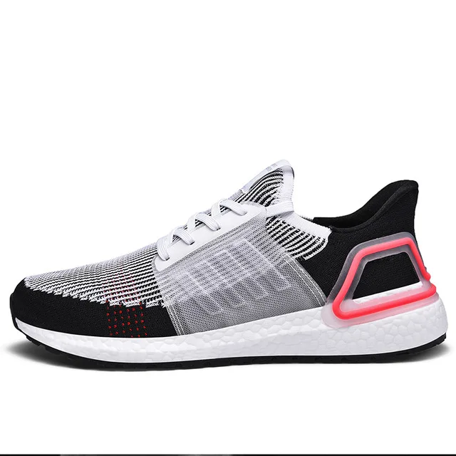 white-black-red Comemore/дышащая беговая Обувь; 47; Новинка; большие размеры; спортивная обувь; 46; удобная модная мужская прогулочная беговая Обувь; Повседневная обувь; 45 - Цвет: white-black-red