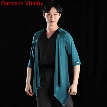 

Latin Modern Dance Practice Clothes Summer 2 Colors Half Sleeve Top National Standard Rumba Samba Tango Dancing Training Outfits