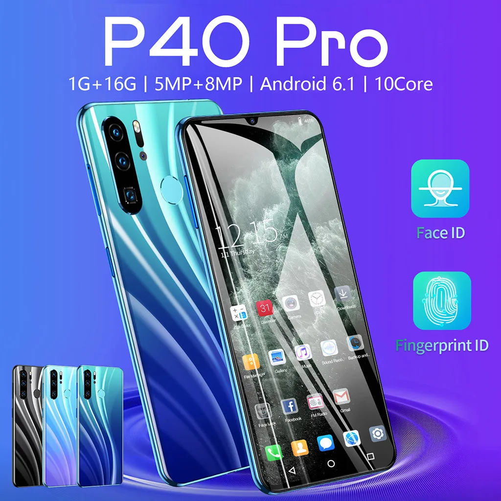 P40 PRO четырехъядерный 6,3 дюймов 8 Мп камера Android 6,1 1G+ 16G gps 3g мобильный телефон 3300 мАч батарея долгое время ожидания смартфон