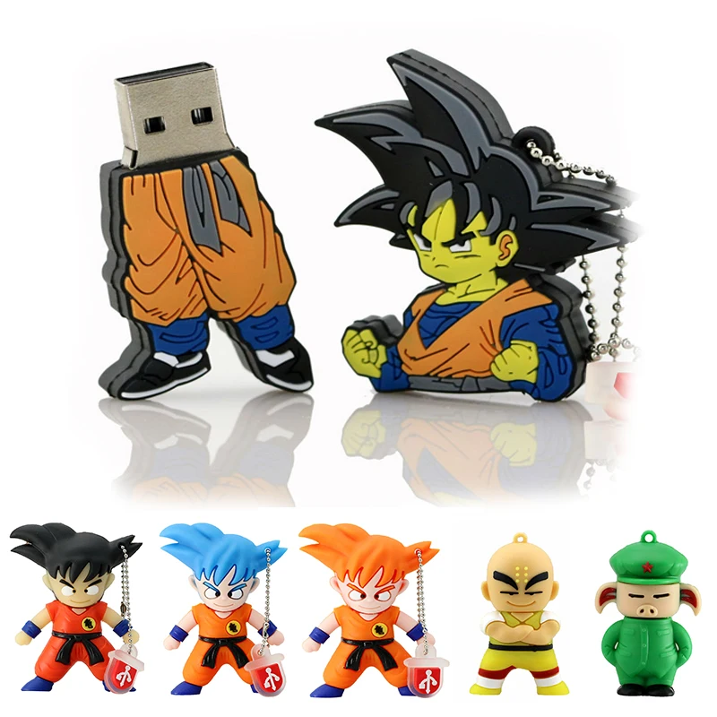 Флешка usb Son персонажи Гоку и куририн Dragon Ball 128 Гб 64 Гб 16 Гб 256 ГБ 8 ГБ 32 ГБ Cle USB 2,0 Флешка мультяшный флеш-накопитель